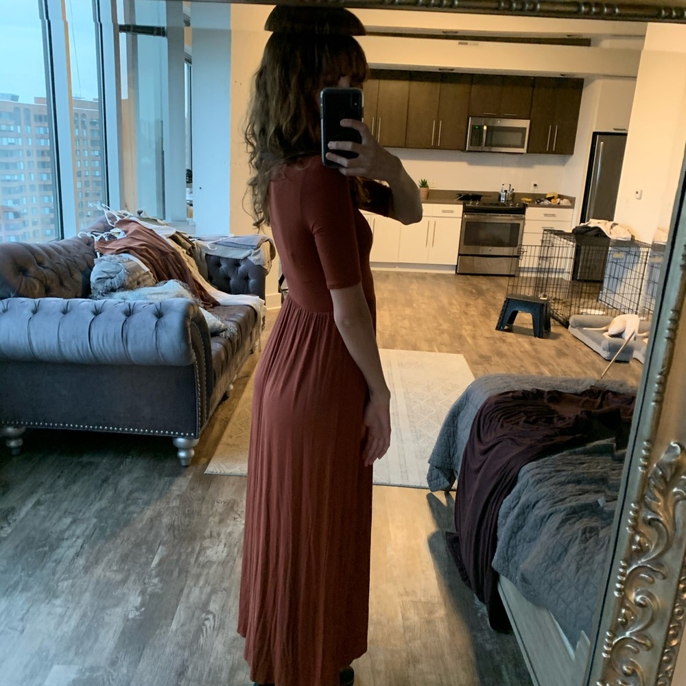 Rust Orange maxi dress - Picture 2 of 2